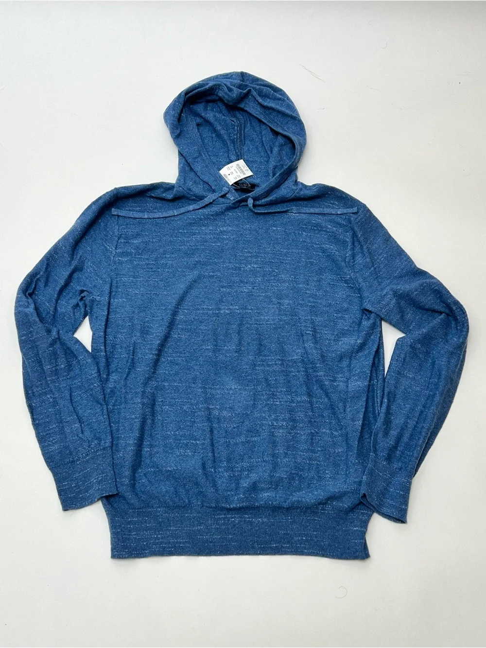 J.Crew Blue Lightweight Knit Hoodie NWT Size Medium